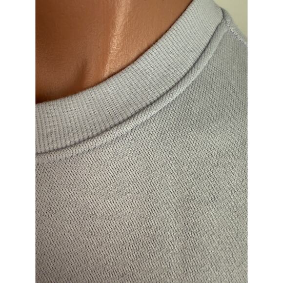 Victoria's Secret PINK Ivy Fleece Classic Crew Neck Blue Sweatshirt  Size L - Picture 3 of 10